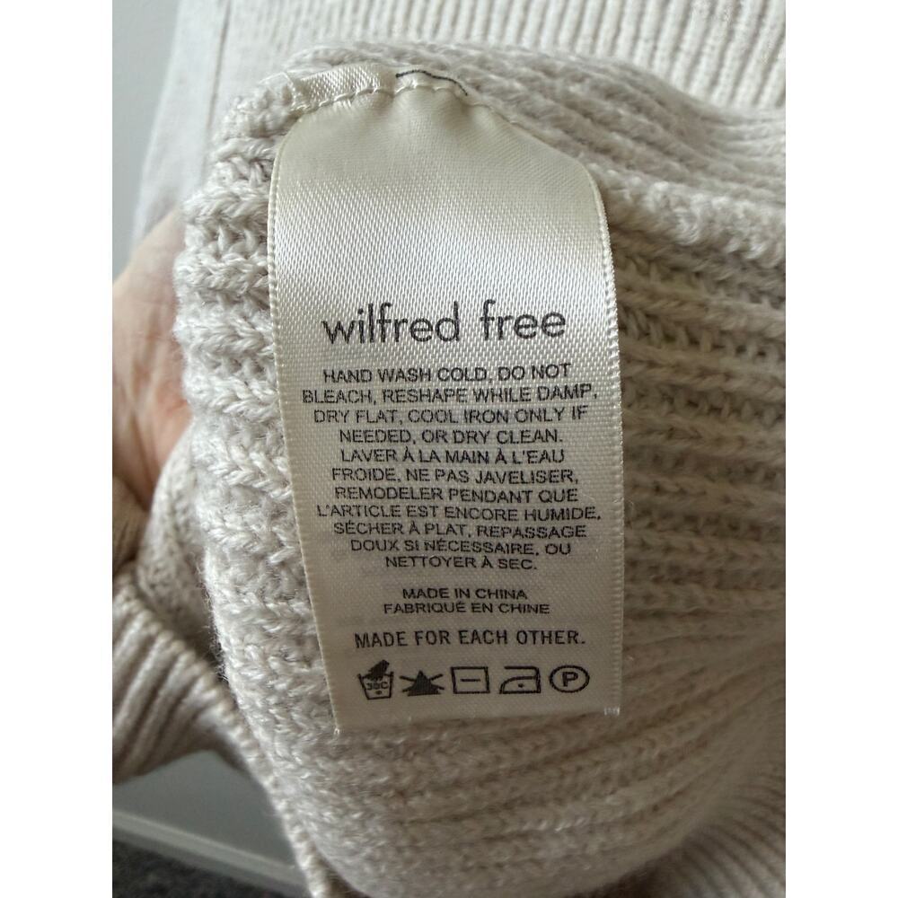 Aritzia Wilfred Free wool cream sweater women's size small - Picture 4 of 4